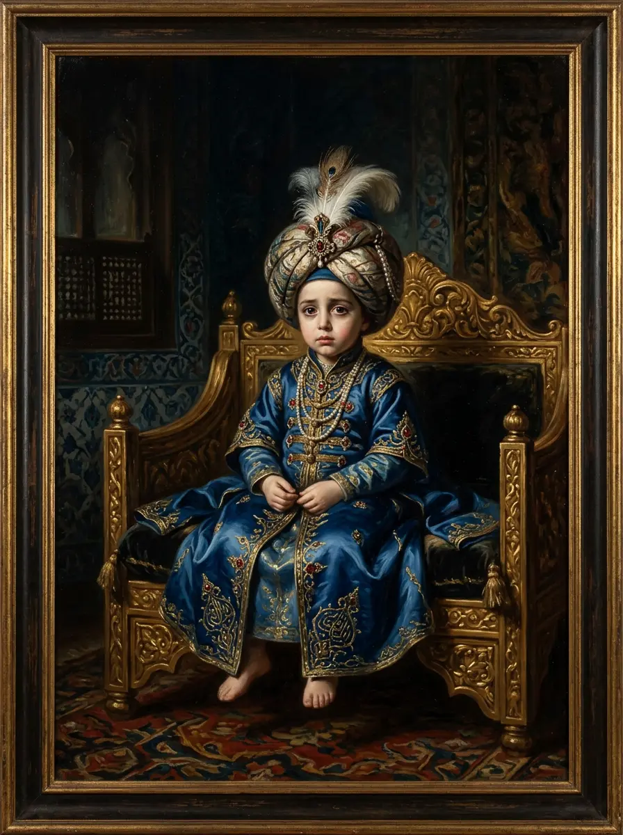 Mehmed IV jako dziecko